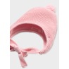 Abrigo de tricot con gorro bebe niña Mayoral