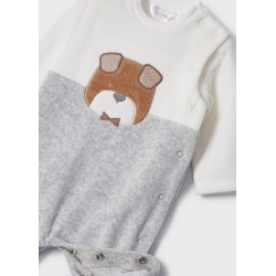 Pijama con aplique bordado bebe Mayoral