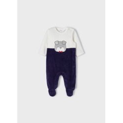 Pijama con aplique bordado bebe Mayoral