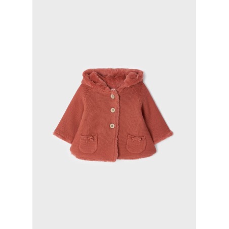 Rebeca larga de tricot para bebe Mayoral