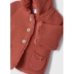 Rebeca larga de tricot para bebe Mayoral