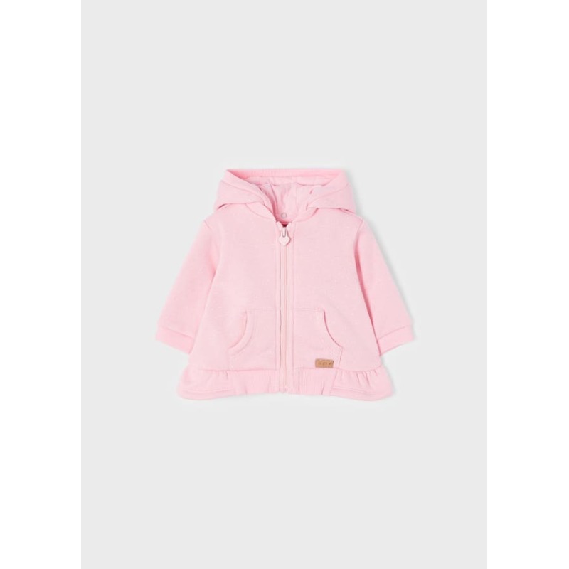 Sudadera con cremallera para bebe niña Mayoral