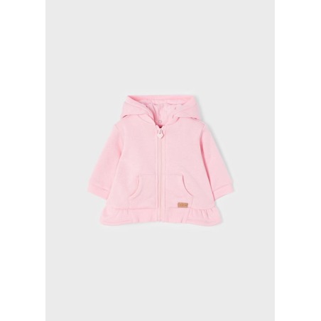 Sudadera con cremallera para bebe niña Mayoral