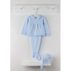 Conjunto bebe cruce ochos