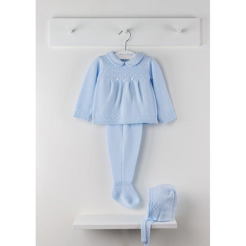 Conjunto bebe cruce ochos