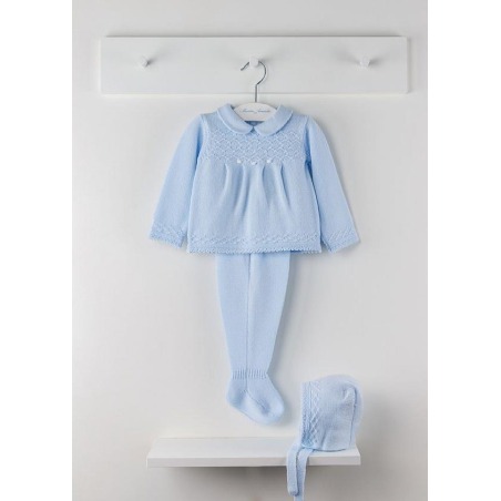 Conjunto bebe cruce ochos