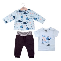 Conjunto 3 piezas bebe niño Babybol