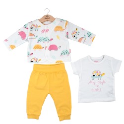 Conjunto 3 piezas bebe niña Babybol