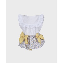 Conjunto bebe braga falda y...