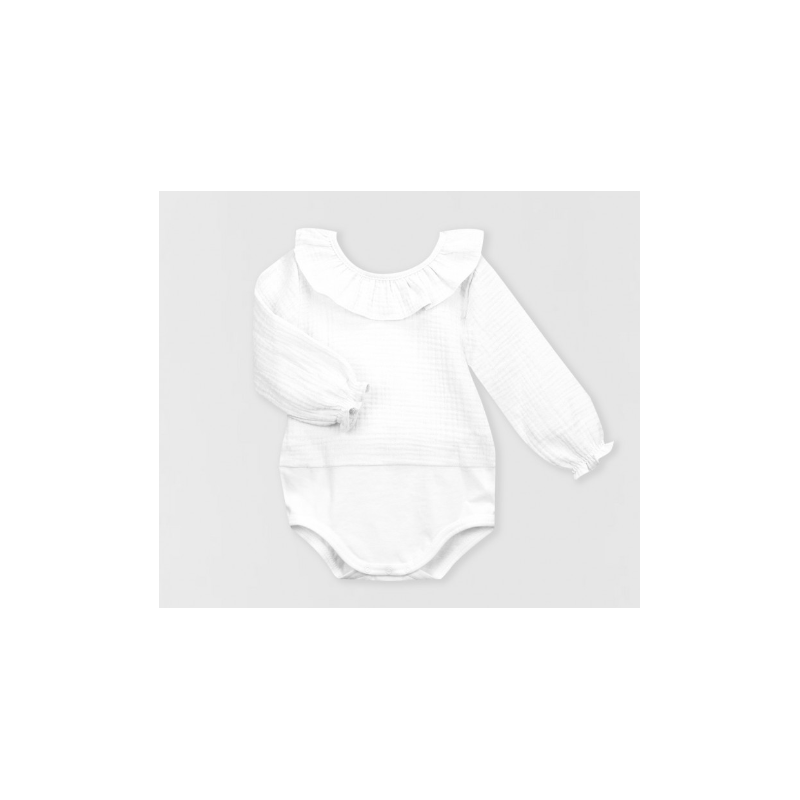 Body cuello volante bambula