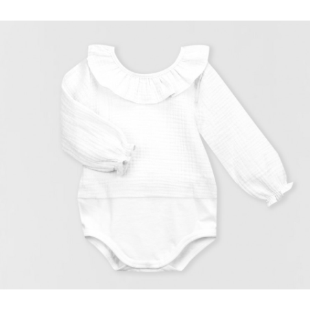 Body cuello volante bambula