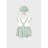 Conjunto 3 piezas algodón sostenible bebe niña Mayoral