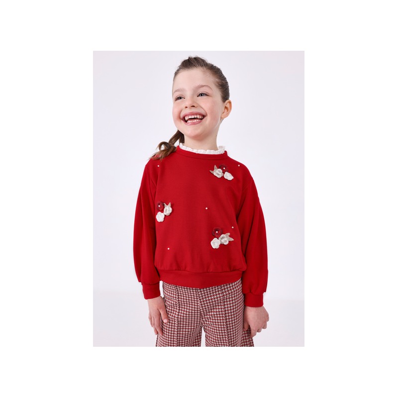 Conjunto pantalon punto jacquard niña Mayoral