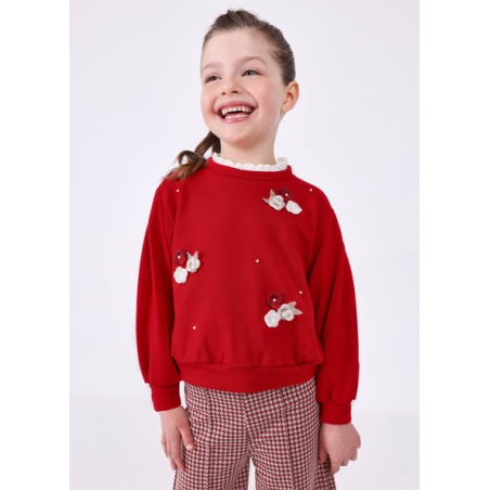 Conjunto pantalon punto jacquard niña Mayoral