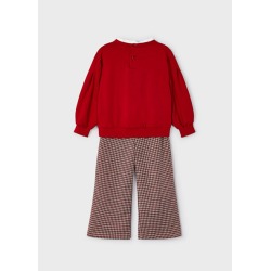Conjunto pantalon punto jacquard niña Mayoral