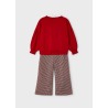 Conjunto pantalon punto jacquard niña Mayoral