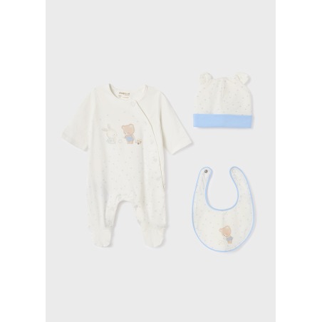 Conjunto 3 piezas de algodón bebe niño mayoral