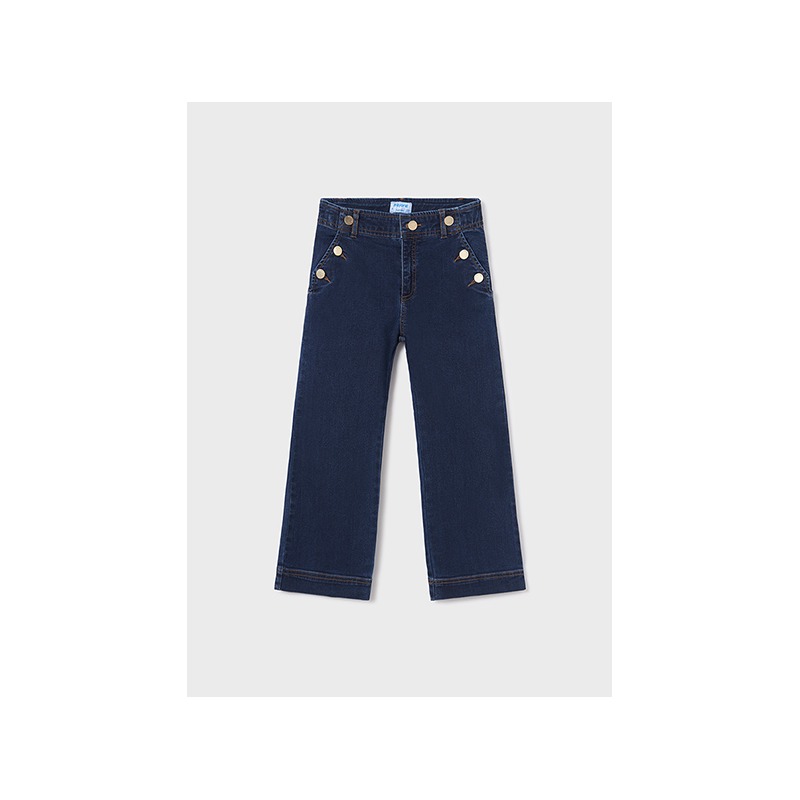 Pantalon largo tejano botones chica mayoral