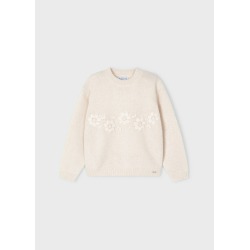 Jersey flores bordadas niña mayoral