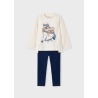 Conjunto leggings knit denim niña mayoral