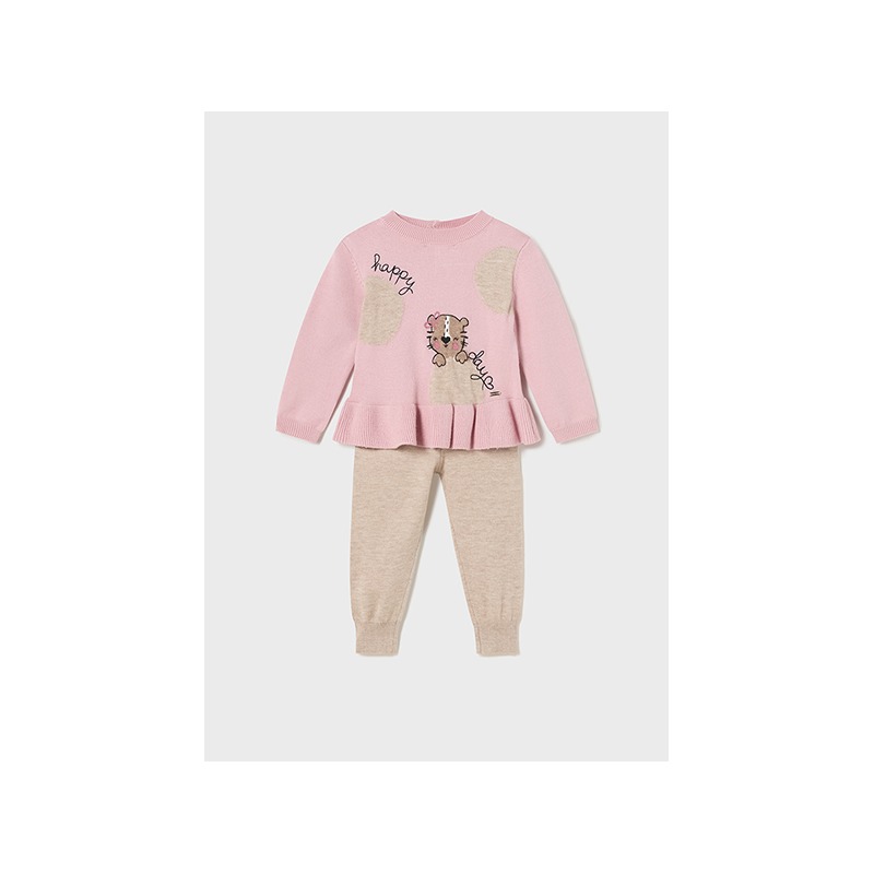 Conjunto tricot pantalon bebe niña mayoral