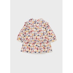 Vestido felpa estampado bebe niña mayoral