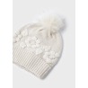 Conjunto gorro bufanda flores niña mayoral