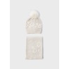 Conjunto gorro bufanda flores niña mayoral