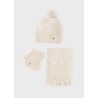 Conjunto gorro bufanda manoplas bebe niña mayoral