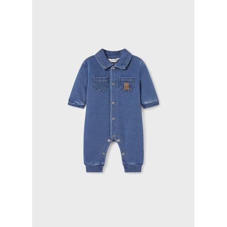 Pelele denim felpa pelo bebe Mayoral