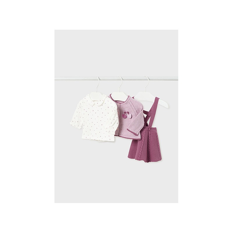 Conjunto chaqueta falda tricot bebe niña Mayoral