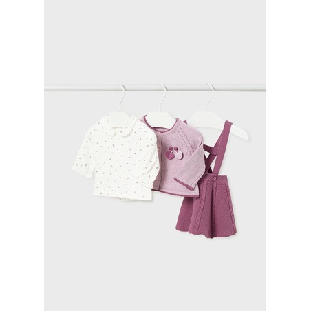 Conjunto chaqueta falda tricot bebe niña Mayoral