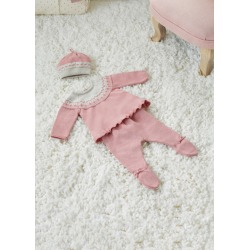 Conjunto polaina tricot y...