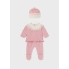 Conjunto polaina tricot y gorro bebe niña Mayoral