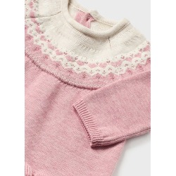 Conjunto polaina tricot y gorro bebe niña Mayoral