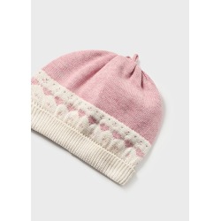 Conjunto polaina tricot y gorro bebe niña Mayoral