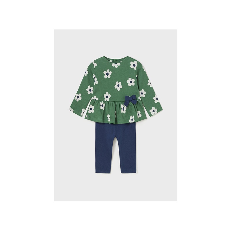 Conjunto leggings punto jacquard bebe niña mayoral