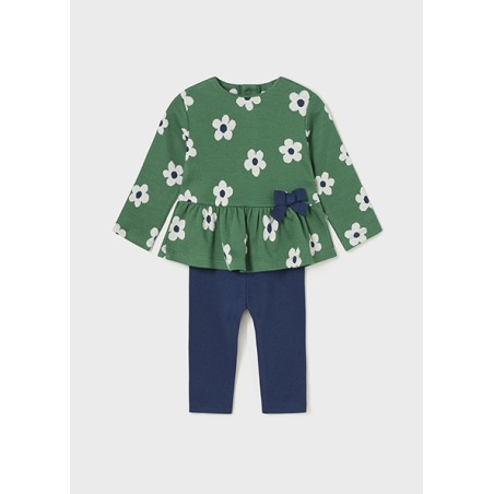 Conjunto leggings punto jacquard bebe niña mayoral