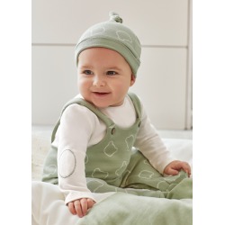 Pelele peto y gorro jacquard bebe mayoral