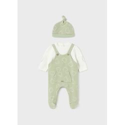 Pelele peto y gorro jacquard bebe mayoral
