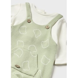Pelele peto y gorro jacquard bebe mayoral