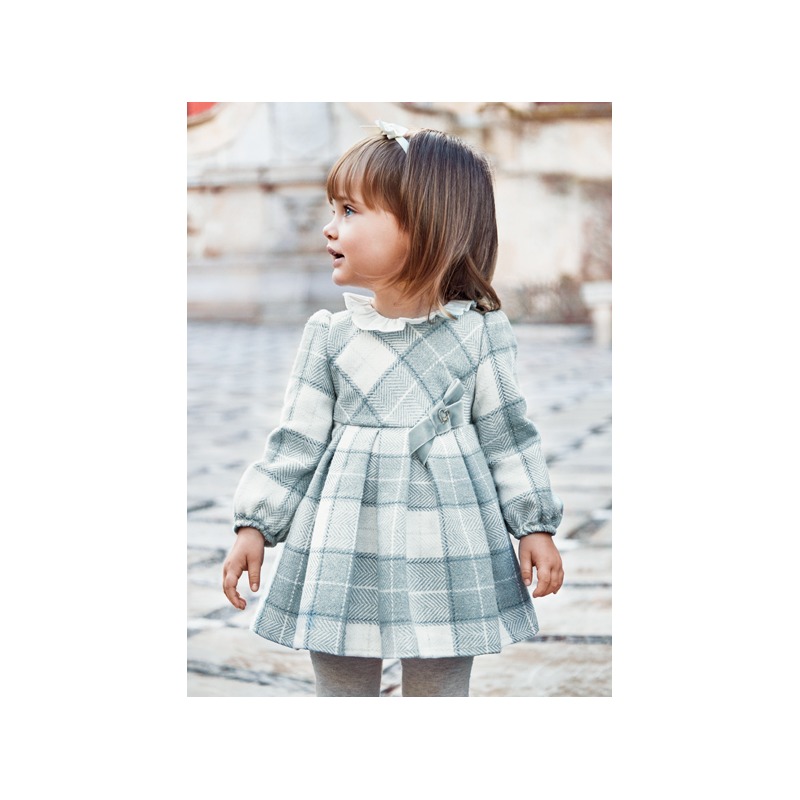 Vestido cuadros bebe niña mayoral