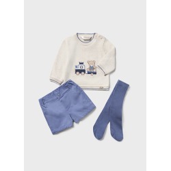 Conjunto corto y leotardo bebe niño mayoral