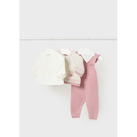 Conjunto peto tricot bebe niña mayoral