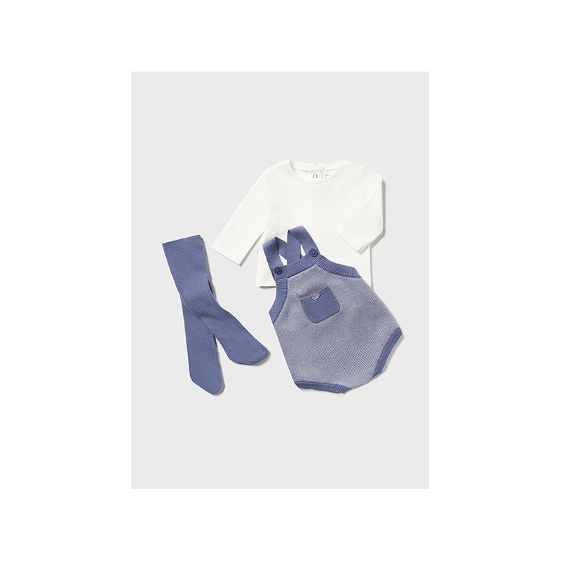 Conjunto peto y leotardo tricot bebe niño mayoral