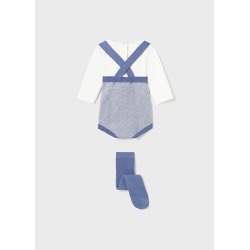 Conjunto peto y leotardo tricot bebe niño mayoral