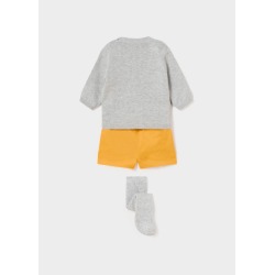 Conjunto corto y leotardo bebe niño mayoral