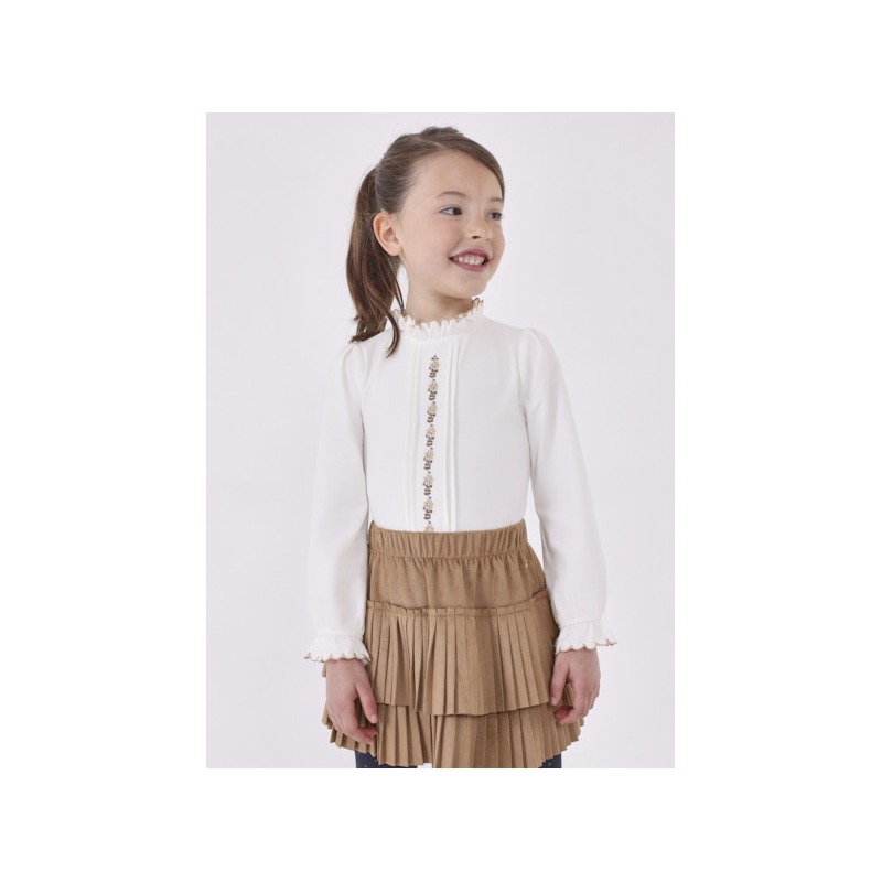 Blusa punto bordado niña mayoral