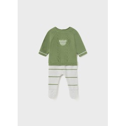 Conjunto polaina tricot...