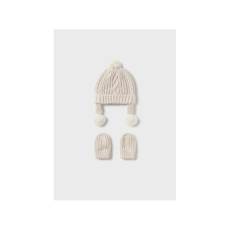 Conjunto gorro y manopla bebe mayoral